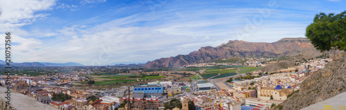 Orihuela, España, February 10, 2018: Views from the orihuela seminar, the whole city from the top © ABEL