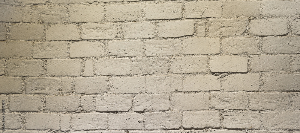 Obraz premium Brick white wall