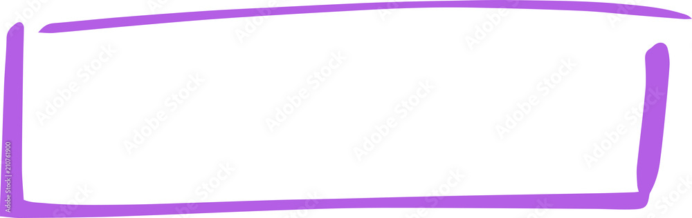 Colorful Hand-drawn rectangular frame Colorful Hand-drawn rectangular frame