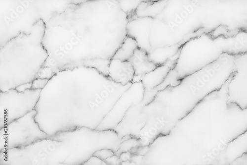 White marble texture with natural pattern for background.