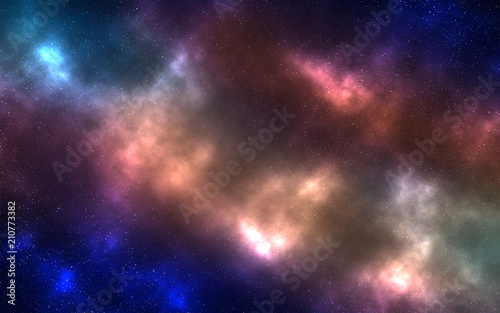 OuterspaceGalaxy in outer space neubula colorful clouds