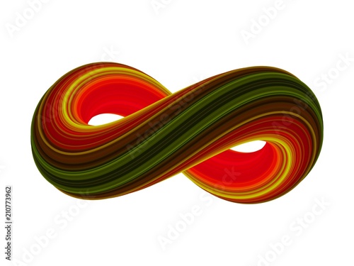 Abstract striped infinity s...