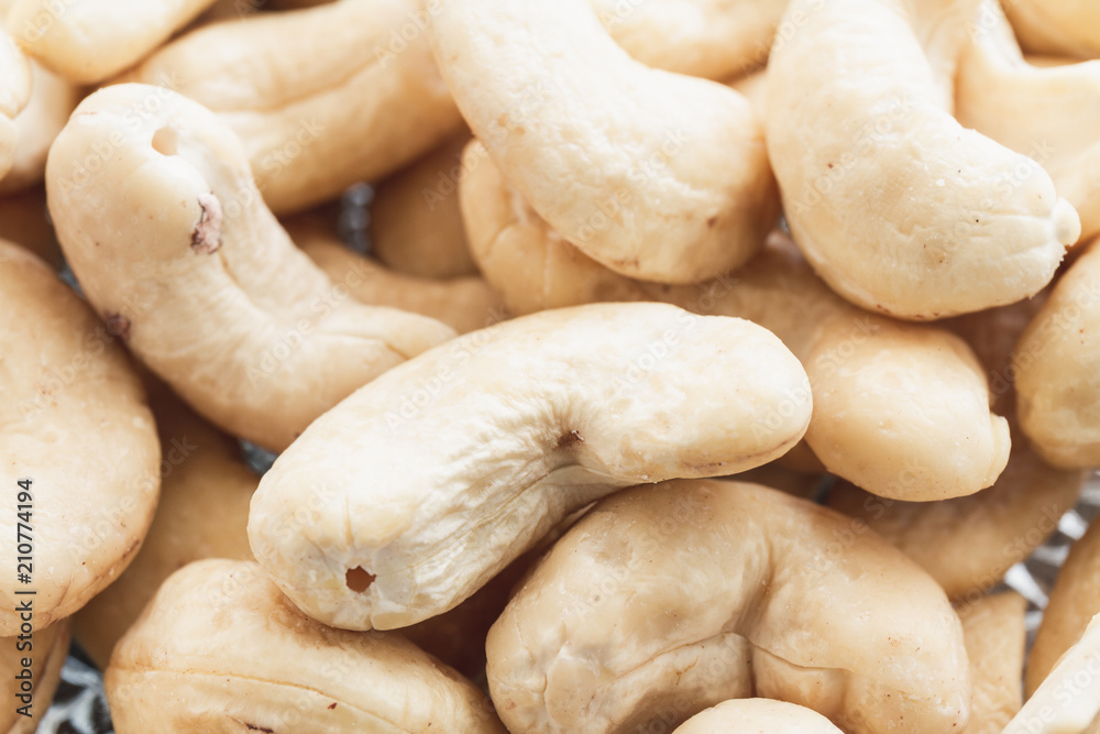Cashew nuts close up Cashew nuts close up