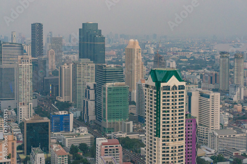 Bangkok cityscape from the air