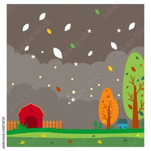 barnyard cloudy overcast scenery landscape background