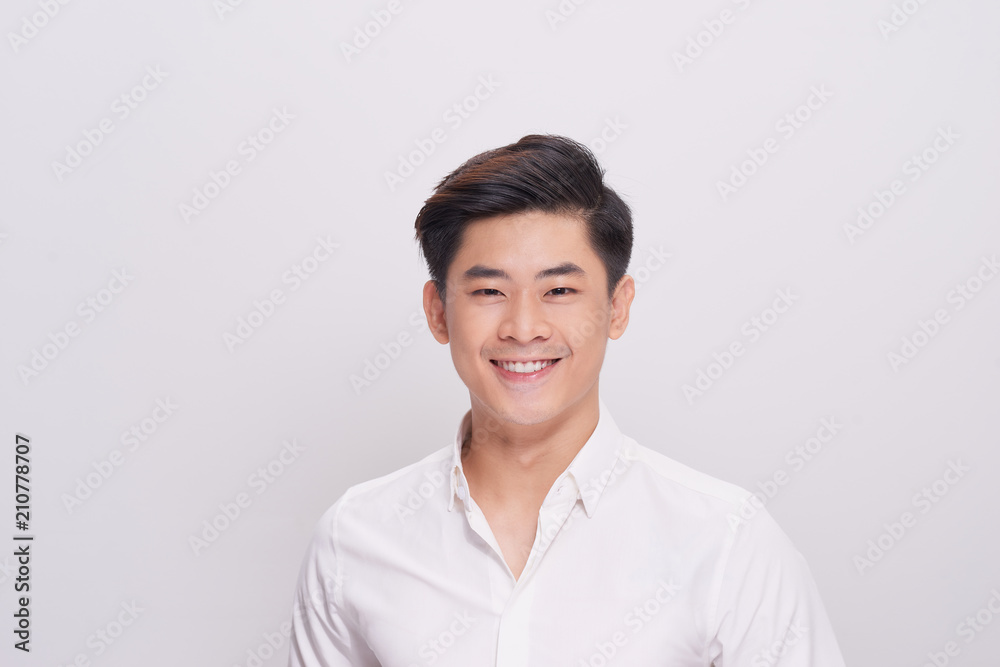 Sexy smiling business man wear white shirt Sexy smiling business man wear white shirt