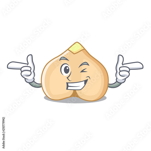 Wink chickpeas character cartoon style