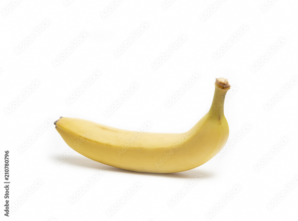 Single Banana Isolated On White Background Single Banana Isolated On White Background