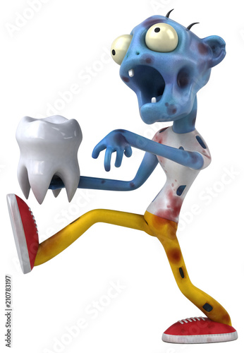 Fun zombie - 3D Illustration