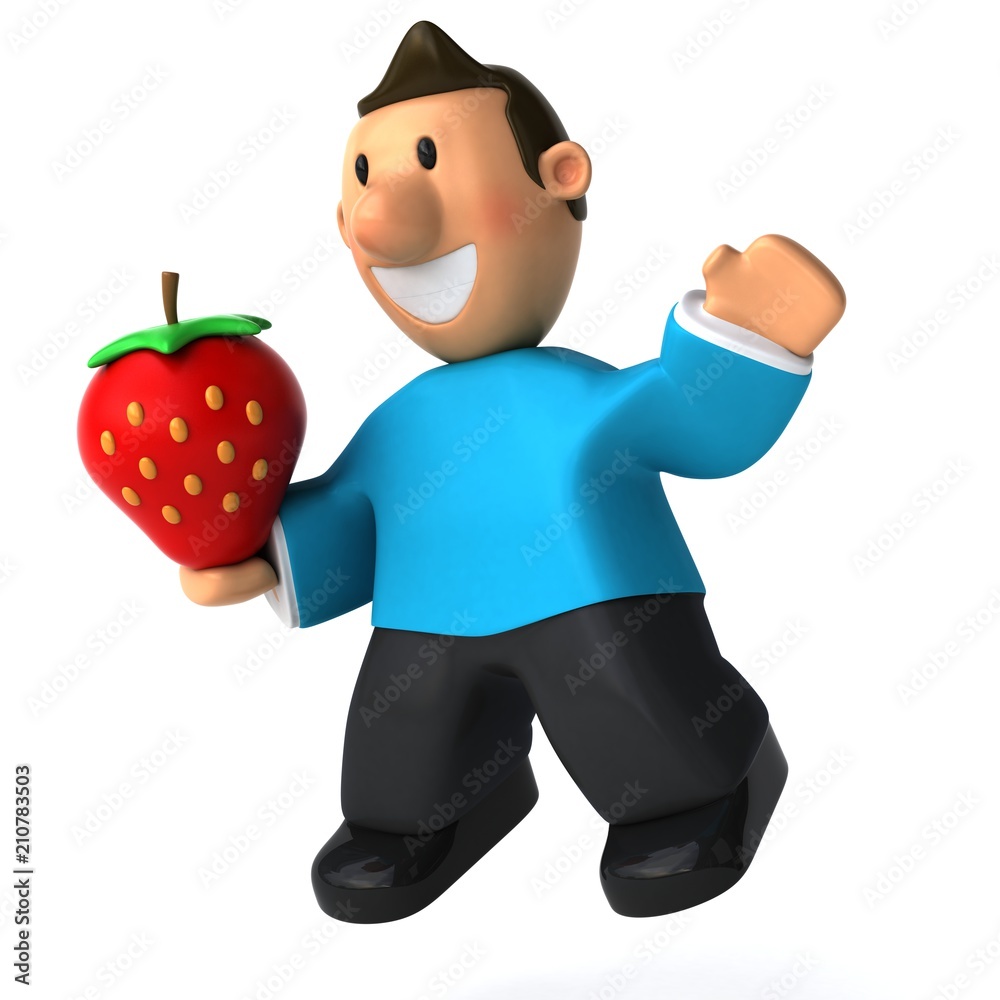 Fun casual man - 3D Illustration Fun casual man - 3D Illustration