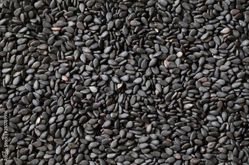 black sesame seeds background