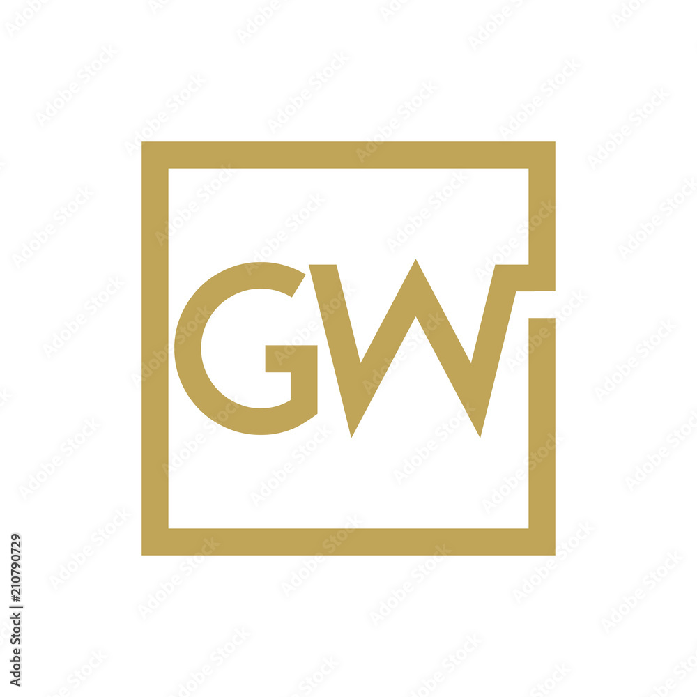 two letter logo line square GA TO GZ two letter logo line square GA TO GZ