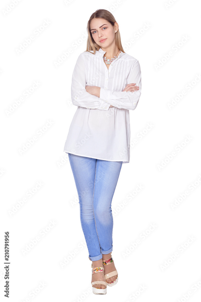 beautiful woman in blue jeans beautiful woman in blue jeans