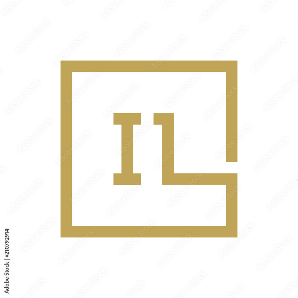 two letter logo line square IA TO IZ two letter logo line square IA TO IZ