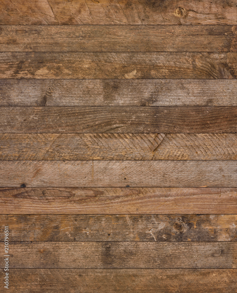 Fototapeta premium Vintage rustykalne stare drewniane deski tekstura pionowe tło flatlay