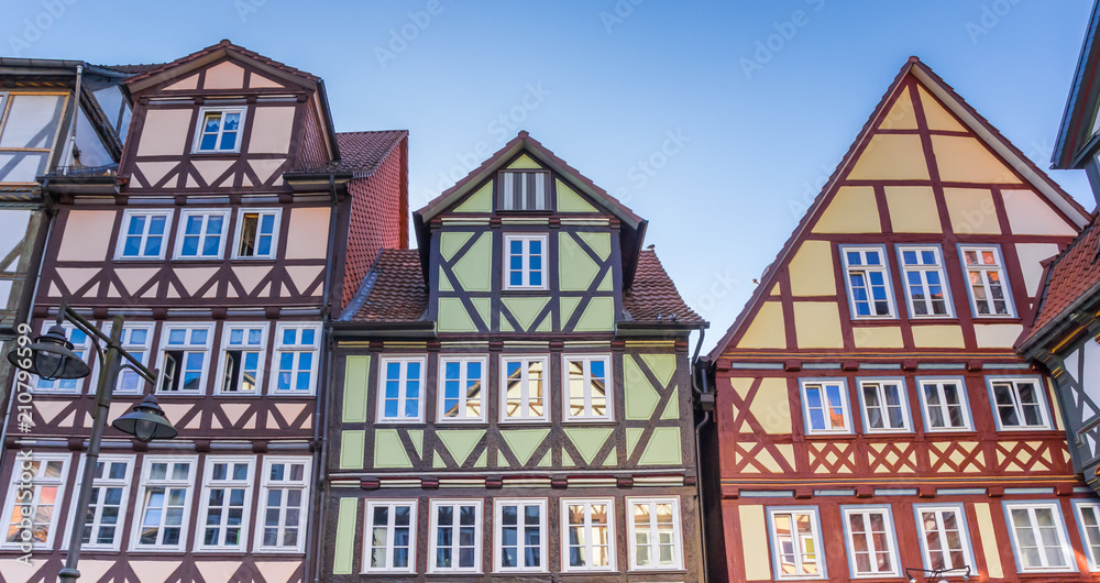 Colorful half timbered houses in Hann. Munden, Germany