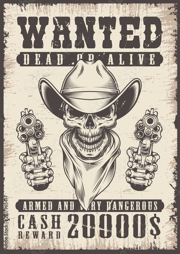 wanted vintage poster
