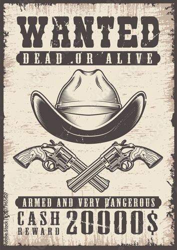 wanted vintage poster