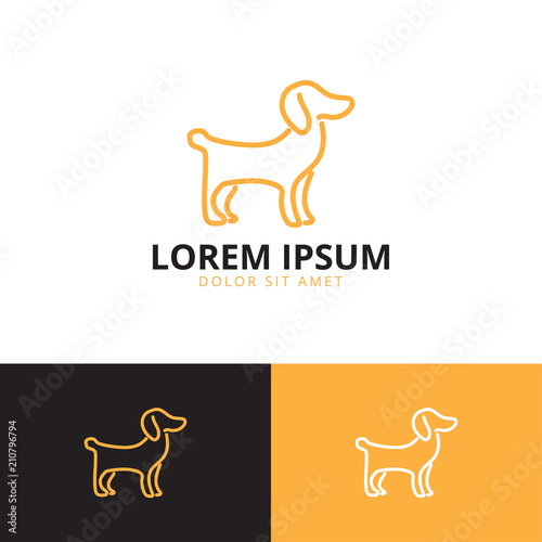 Dog logo template