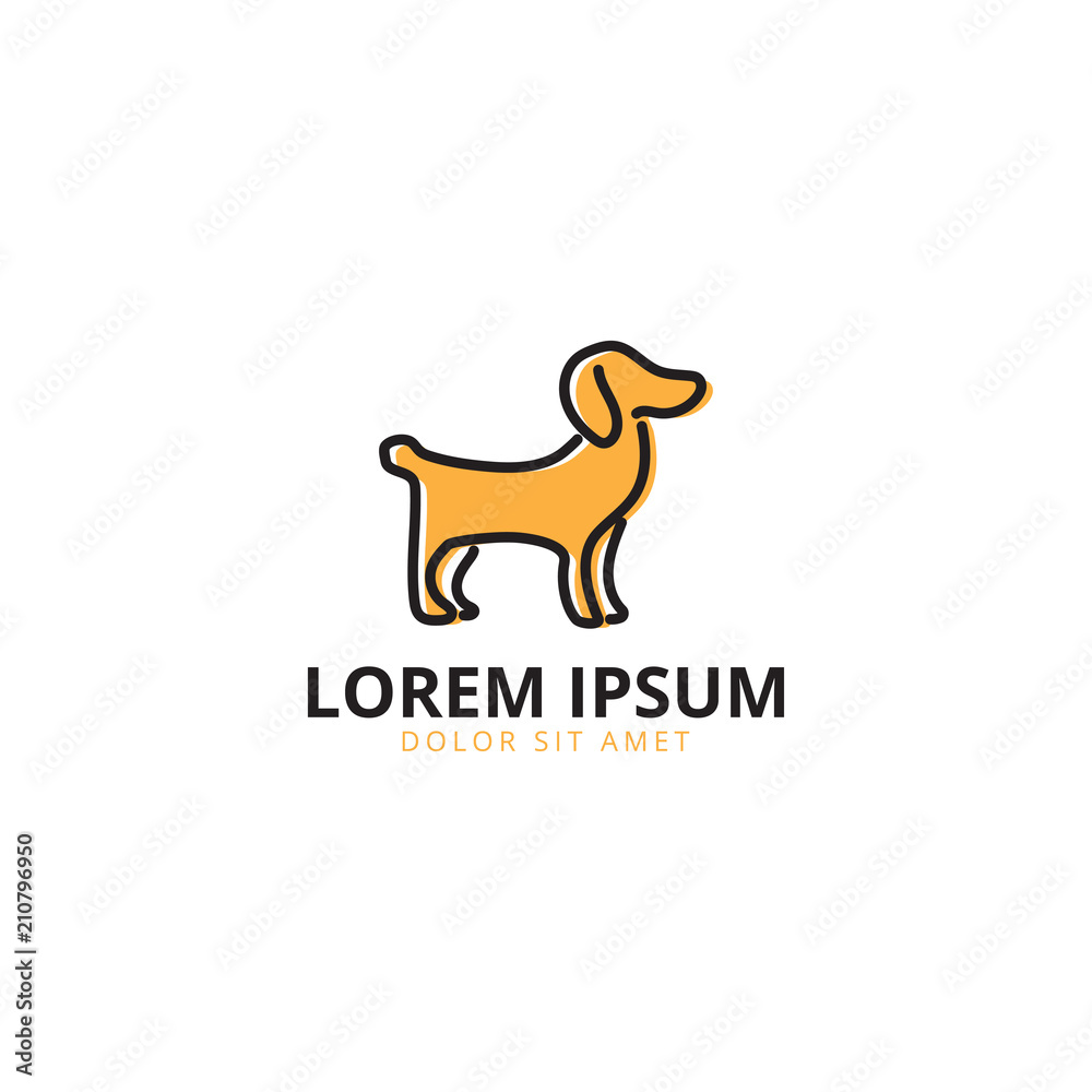 Dog logo template