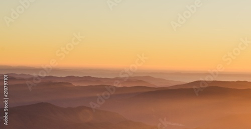 sunrise in the mountain