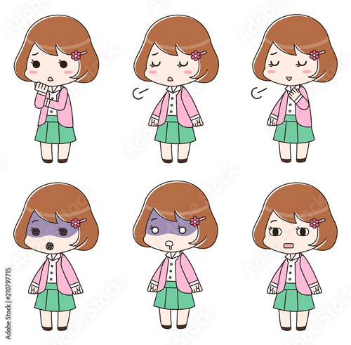 オフィスカジュアルの女性 ポーズ集 Stock ベクター Adobe Stock