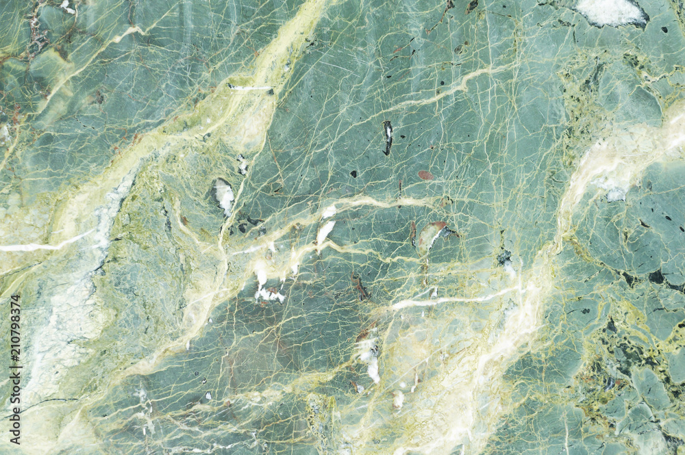 Green marble texture with light veins. Perfect natural pattern for background or tile  