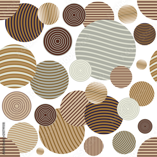 Circle pattern. Modern stylish texture. Repeating spiral abstract background for wallpaper.