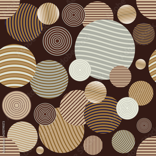 Circle pattern. Modern stylish texture. Repeating spiral abstract background for wallpaper.