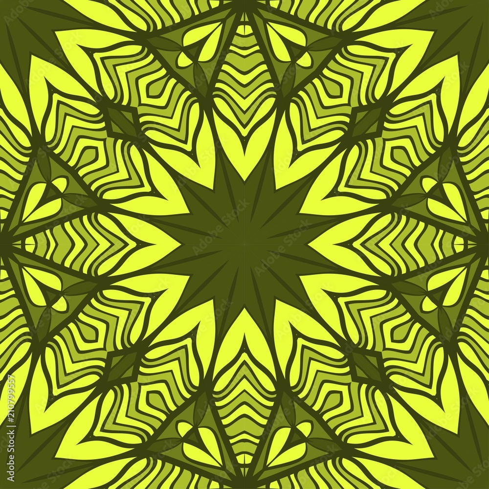 Seamless vector pattern. Geometric floral ornament. For Interior decoration, wallpaper, presentation, fashion design. Seamless vector pattern. Geometric floral ornament. For Interior decoration, wallpaper, presentation, fashion design.