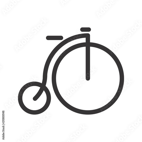 bike logo. bicycle icon. wheel symbol. vectro eps 08.