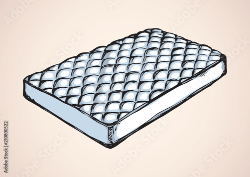 Mattress. Vector drawing