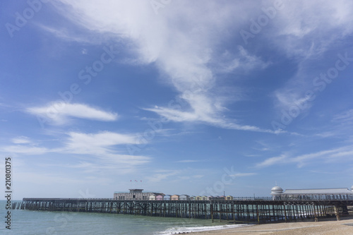 View of Hastings pier in Sussex, UK © ink drop