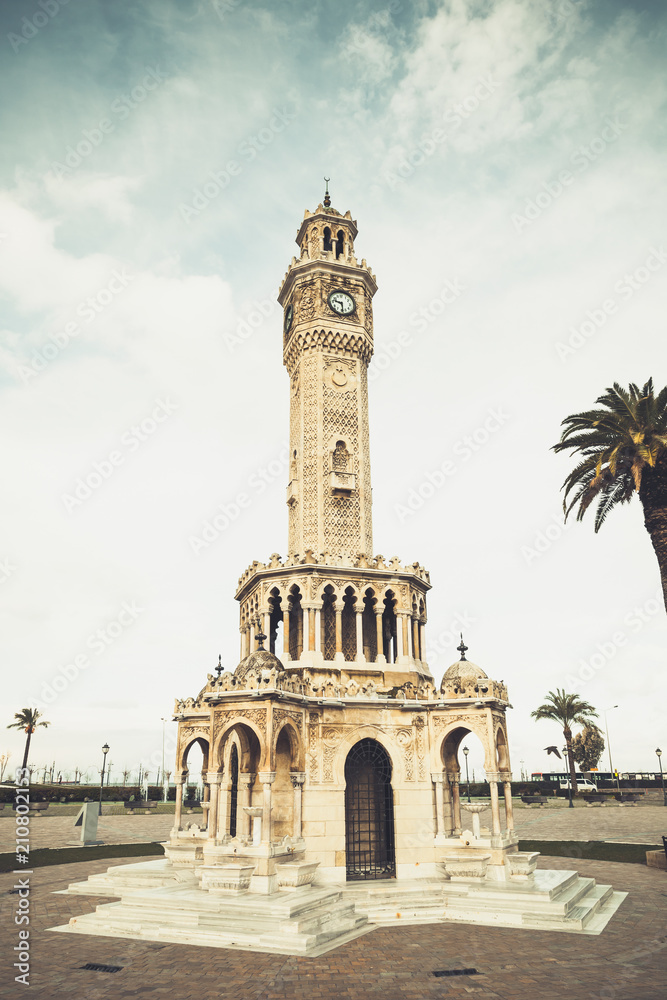 Historical clock tower on Konak Square