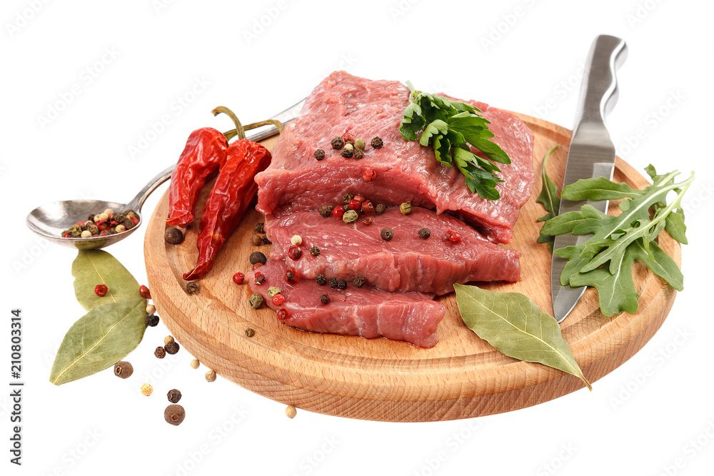 Meat fresh isolated on a white background