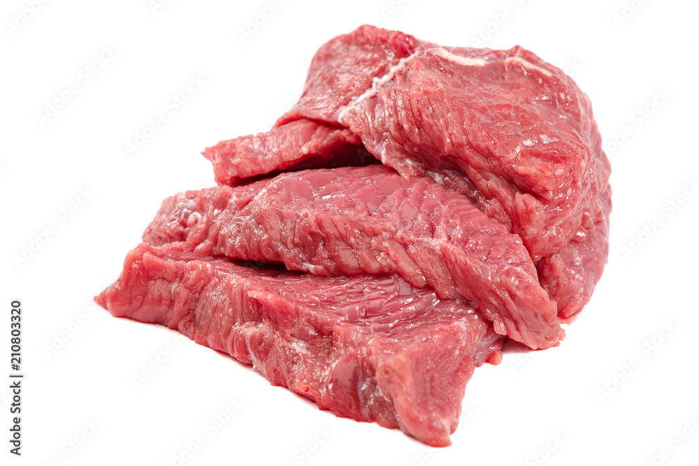 Fototapeta premium Meat fresh isolated on a white background