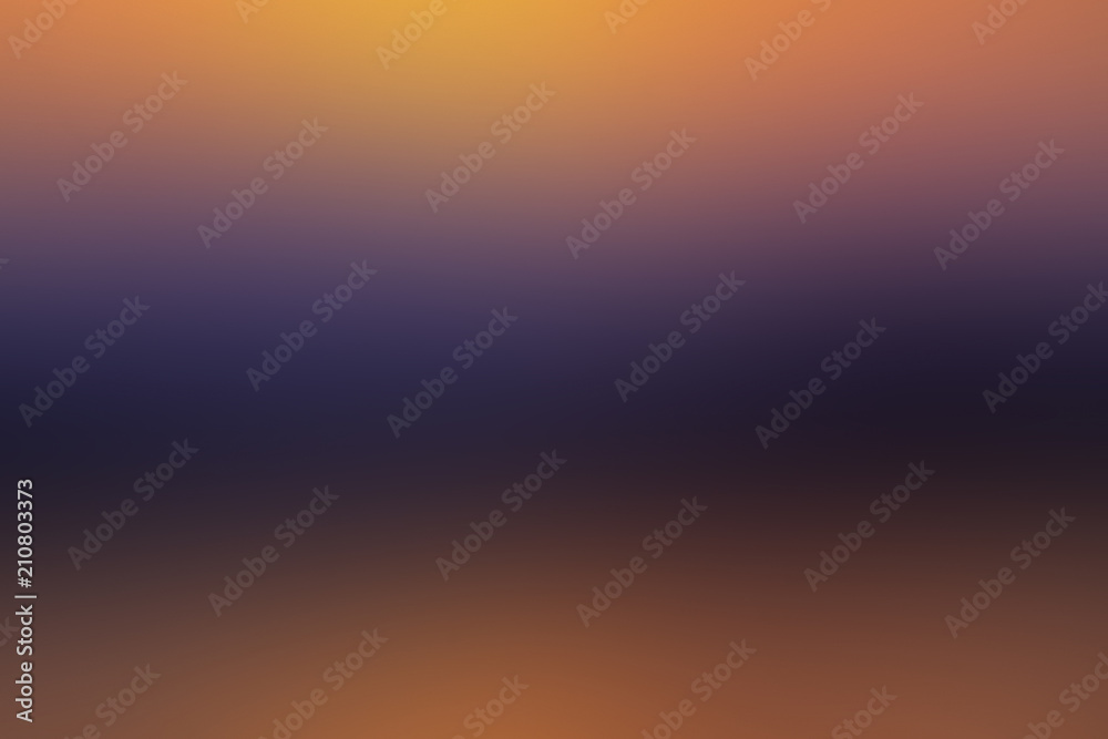 Gradient abstract background sunset, dawn sun, evening, reflection, rays, warmth, coziness, copy space