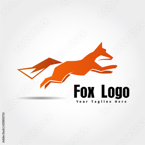 orange jump fox logo