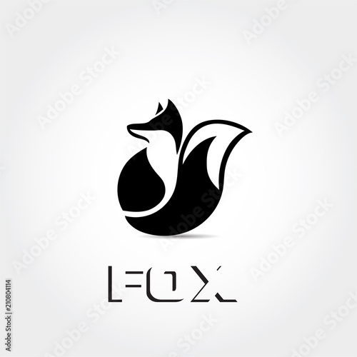 Stand fox ready with look back logo