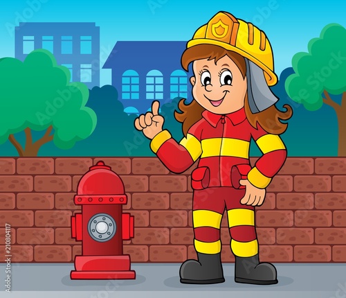 Firefighter woman image 2