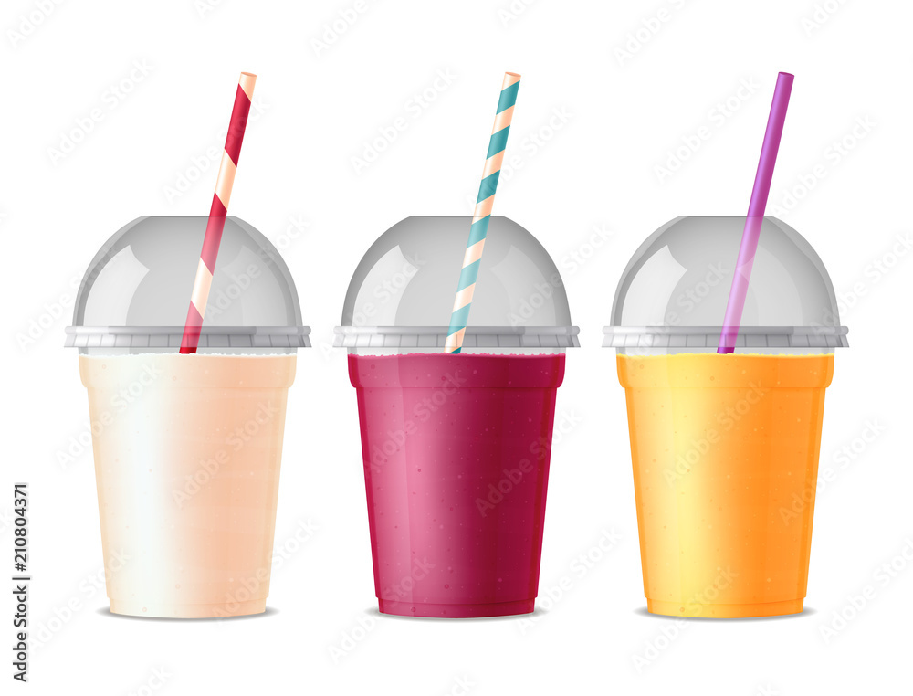 Takeout Fast Food Plastic Glasses Takeout Fast Food Plastic Glasses
