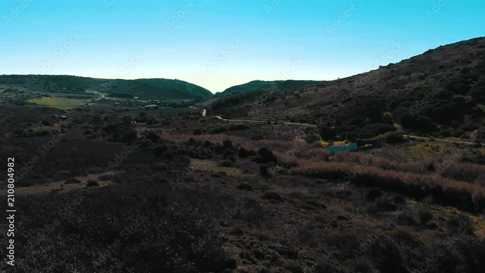Portugal – Algarve – Sagres – landscape drone flight. Portugal – Algarve – Sagres – landscape drone flight.