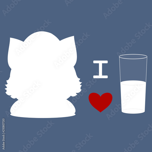 The cat likes milk.