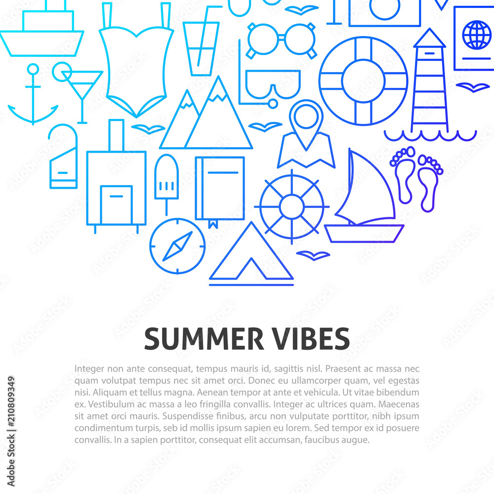 Summer Vibes Line Concept Summer Vibes Line Concept