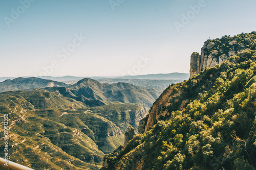 Landscape with views from the Montserrat mountain photo