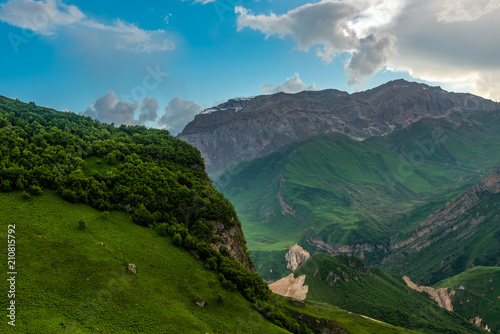 Shahdag mountain in the north of Azerbaijan photo