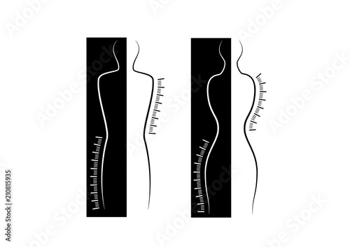 Silhouette Frau und Mann 