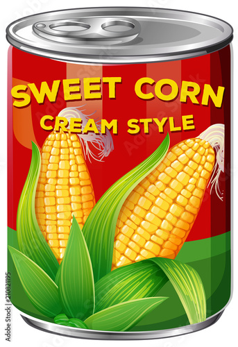 A Can of Sweet Corn Cream Style