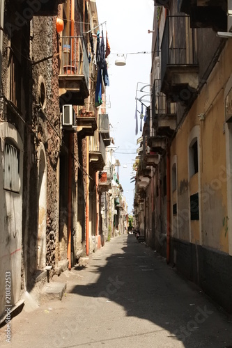 Fototapeta Naklejka Na Ścianę i Meble -  the city view in Catania, Sicily