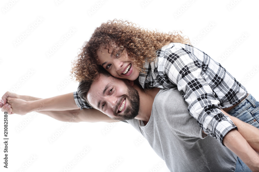 Portrait of a cheerful and happy married couple Portrait of a cheerful and happy married couple